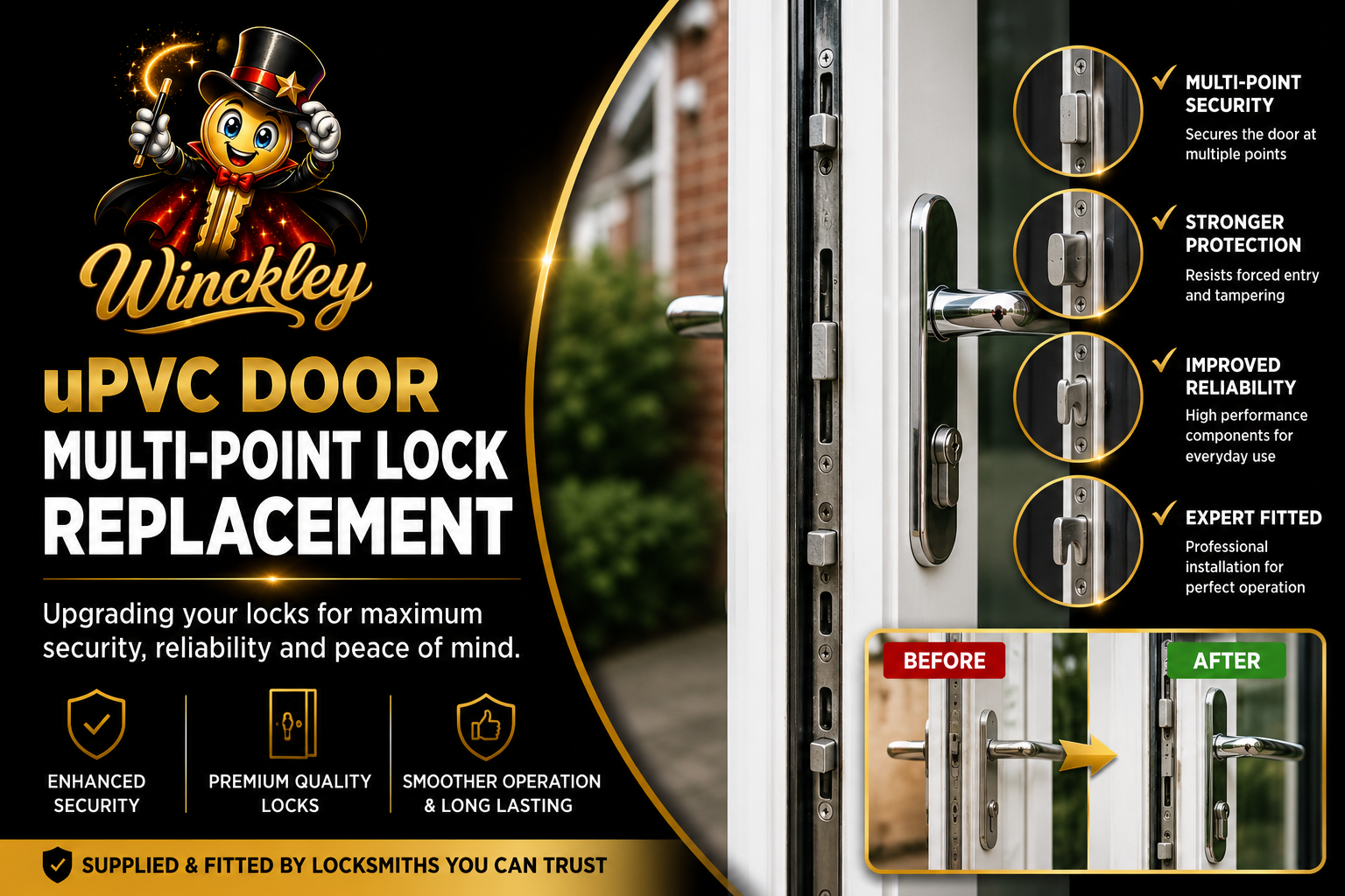 uPVC Door Multi-Point Lock Replacement