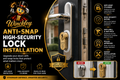 Anti-Snap High-Security Lock Installation