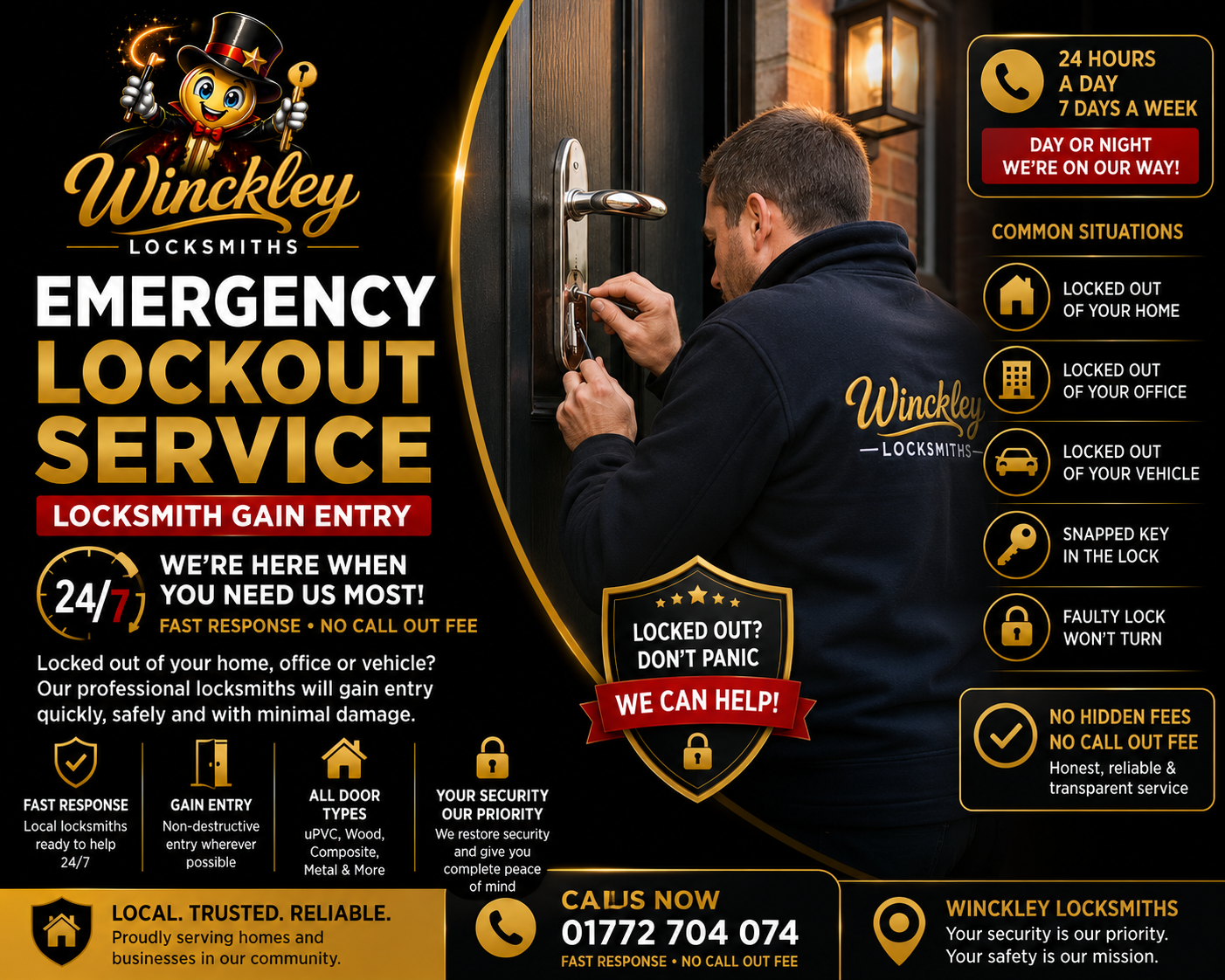 Emergency Lockout Service — Locksmith Gain Entry