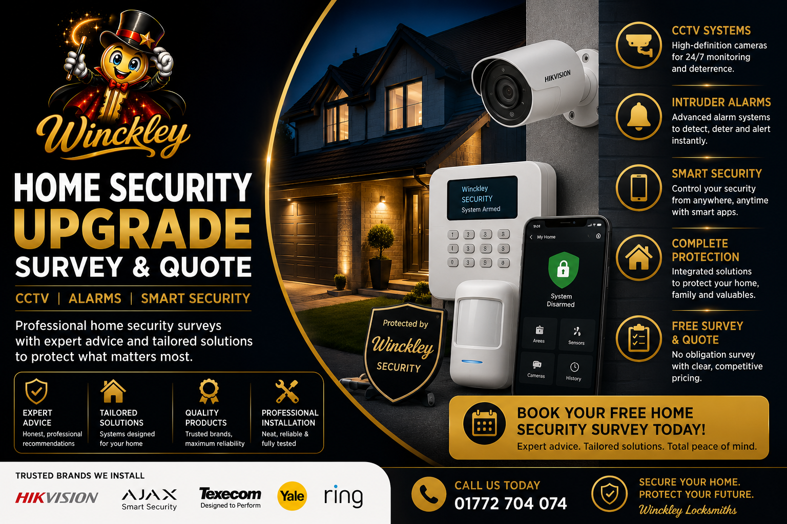 Home Security Upgrade Survey & Quote (CCTV / Alarms)