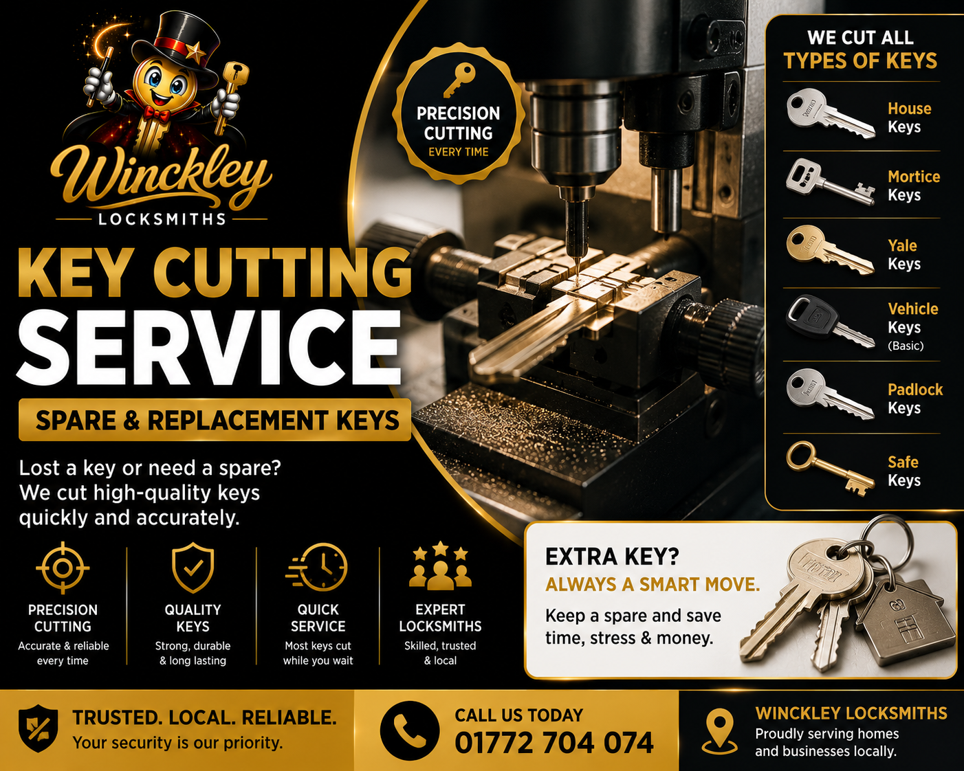 Key Cutting Service — Spare & Replacement Keys