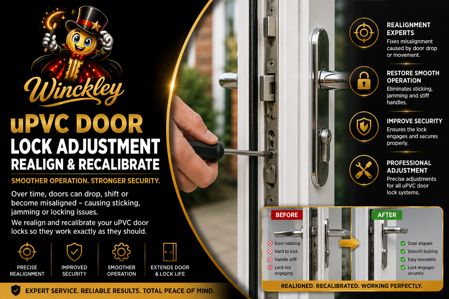 uPVC Door Lock Adjustment — Realign & Recalibrate